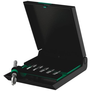 Wera Tap Set M3 to M10 Metric Standard, HSS, 7 Pieces, Universal Rapidaptor, 05104654001