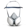 Moldex Compact Mask Series Half Mask Respirator, Size M, Hypoallergenic White/Grey 512001