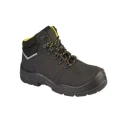 Himalayan Black Composite Toe Capped Unisex Safety Boots, Leather Upper, Anti-Static, Oil Resistant, Size EU 42, UK 8 2603-08