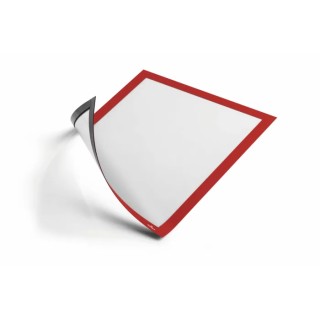 Durable Red Wall-Mount Magnetic A4 Frame, Plastic, 323 mm Height, 236 mm Width 486903