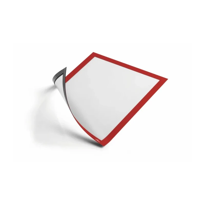 Durable Red Wall-Mount Magnetic A4 Frame, Plastic, 323 mm Height, 236 mm Width 486903