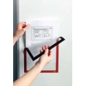 Durable Red Wall-Mount Magnetic A4 Frame, Plastic, 323 mm Height, 236 mm Width 486903