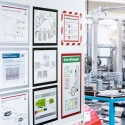 Durable Red Wall-Mount Magnetic A4 Frame, Plastic, 323 mm Height, 236 mm Width 486903