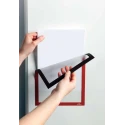 Durable Red Wall-Mount Magnetic A4 Frame, Plastic, 323 mm Height, 236 mm Width 486903