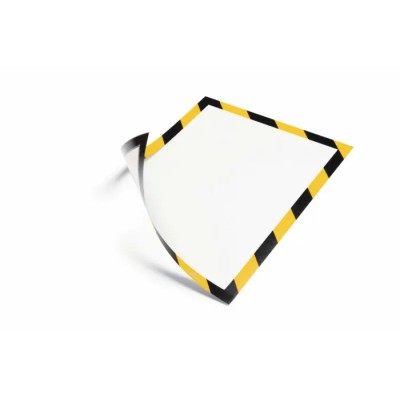 Durable Magnetic Document Display Frame A4, Black & Yellow, Wall-Mount, Plastic, 323x236 mm 4945130