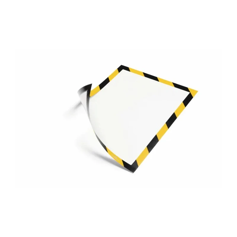 Durable Magnetic Document Display Frame A4, Black & Yellow, Wall-Mount, Plastic, 323x236 mm 4945130