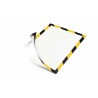 Durable Magnetic Document Display Frame A4, Black & Yellow, Wall-Mount, Plastic, 323x236 mm 4945130