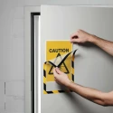 Durable Magnetic Document Display Frame A4, Black & Yellow, Wall-Mount, Plastic, 323x236 mm 4945130