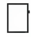 Durable Black A4 Wall-Mount Frame 323 mm Height, 254 mm Width, Plastic, Magnetic, Model 499301