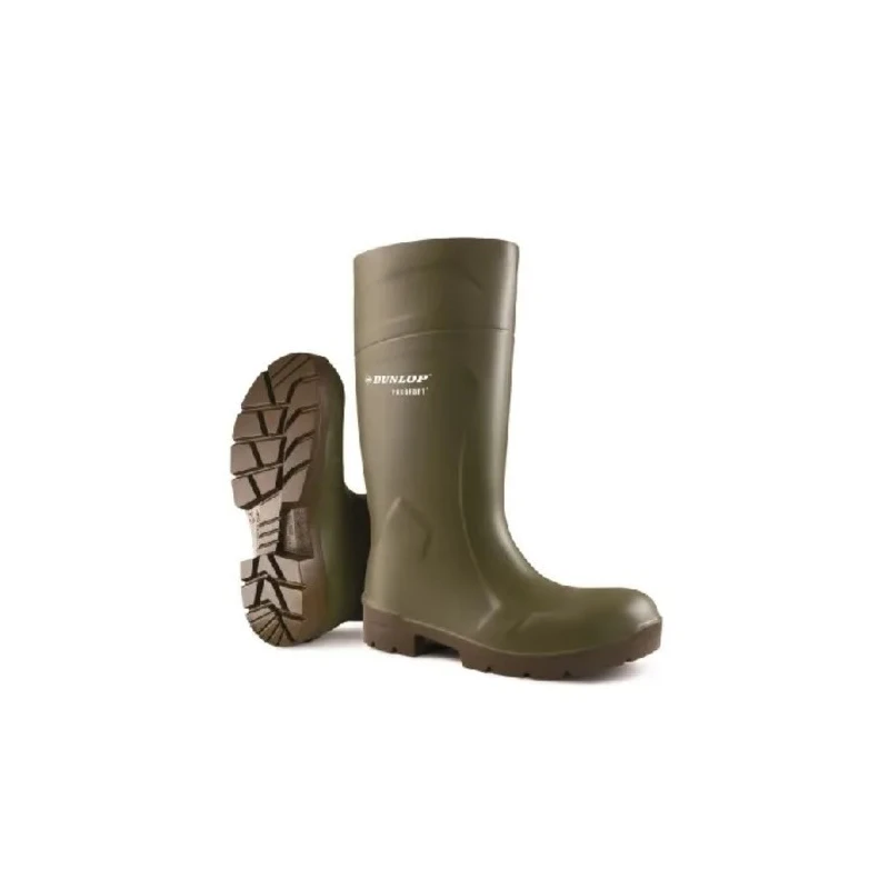 Dunlop Green Stainless Steel Toe Capped Unisex Safety Boots CA61831, Size EU 39, UK 6, Polyurethane S4 CI SRC