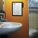 Durable Black A4 Wall-Mount Frame 323 mm Height, 254 mm Width, Plastic, Magnetic, Model 499301