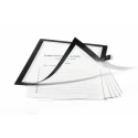 Durable Black A4 Wall-Mount Frame 323 mm Height, 254 mm Width, Plastic, Magnetic, Model 499301