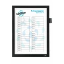 Durable Black A4 Wall-Mount Frame 323 mm Height, 254 mm Width, Plastic, Magnetic, Model 499301