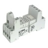 Relpol 8 Way 300V AC DIN Rail Relay Socket, Screw Terminals, For Use With R2N Relay GZT2-BLACK