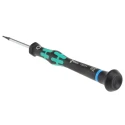 Wera Precision Screwdriver, 0.05 in Tip, 40 mm Blade, Ergonomic Grip, 137 mm Overall Length 05118074001