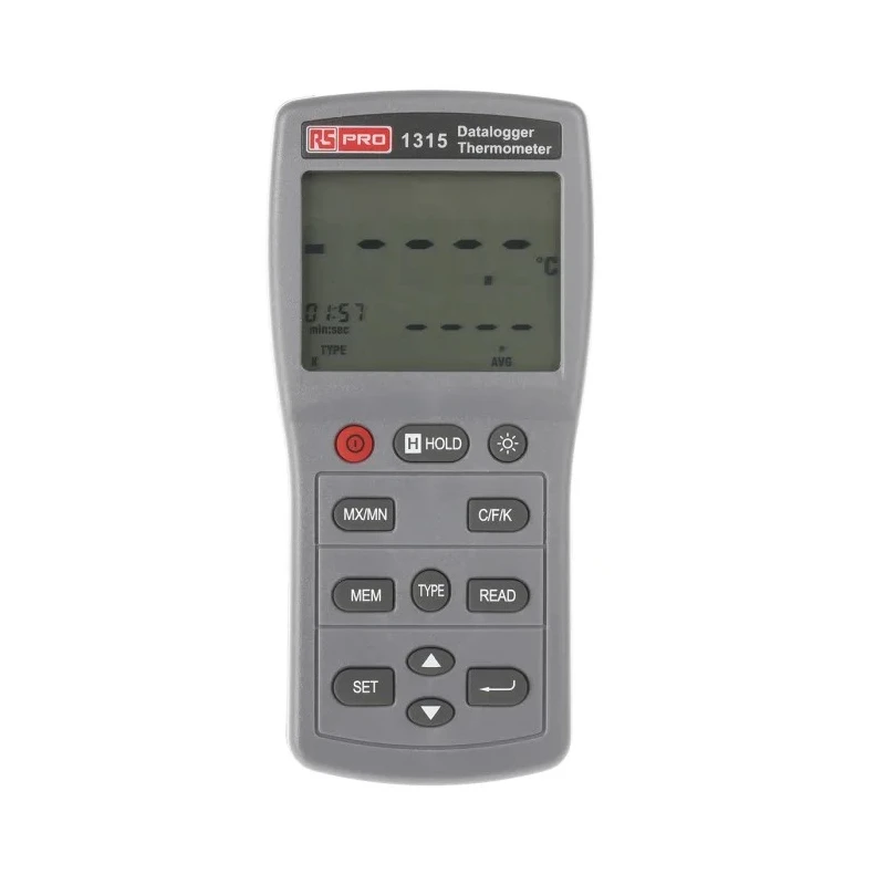 RS PRO Handheld Digital Thermometer 1315, Single Input, Probe Compatible with Type N, T, J, K, R, S, E, 1767°C, USB 123-2213