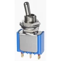 APEM Panel Mount Toggle Switch SPDT On-On Solder Lug 20V DC/AC Brass Actuator 5636CDB17
