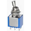 APEM Toggle Switch Panel Mount DPDT On-Off-On Solder Lug Terminal 30V AC/DC 4A 5647A12