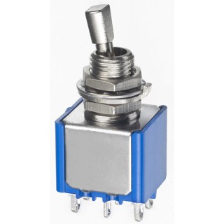 APEM Toggle Switch Panel Mount DPDT On-Off-On Solder Lug Terminal 30V AC/DC 4A 5647A12