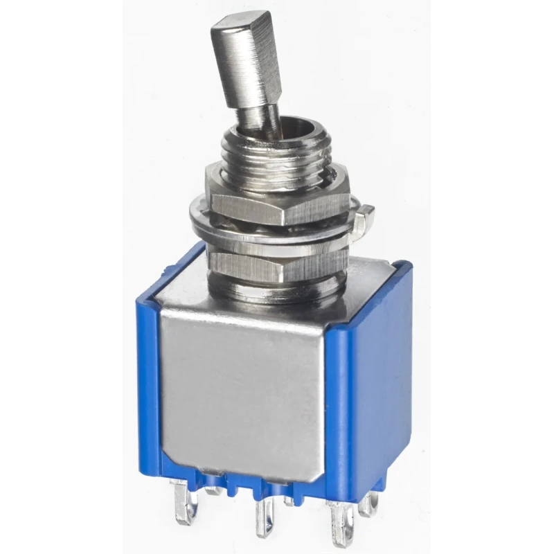 APEM Toggle Switch Panel Mount DPDT On-Off-On Solder Lug Terminal 30V AC/DC 4A 5647A12
