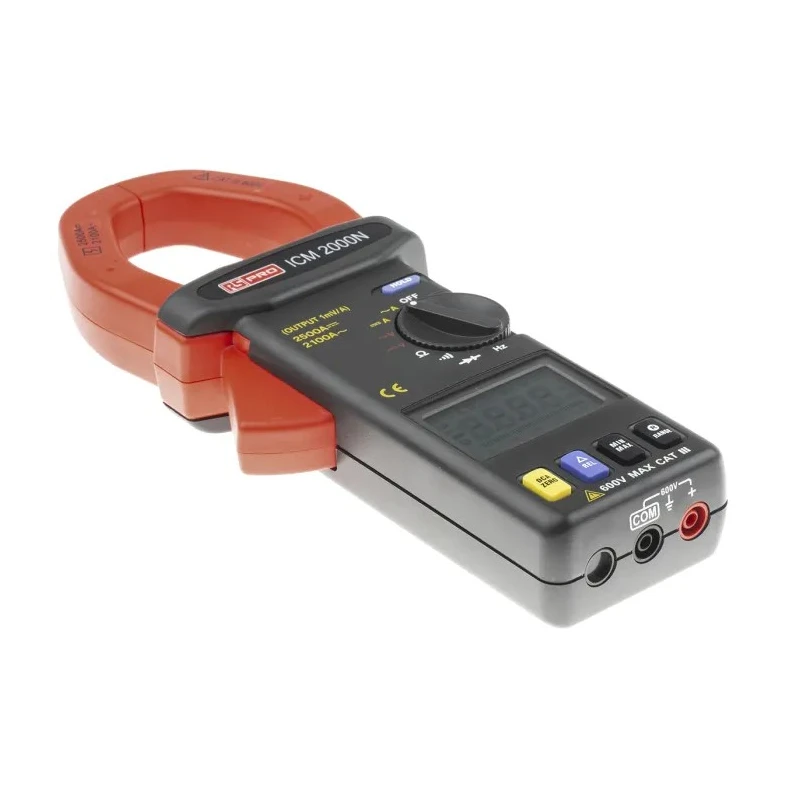 RS PRO Clamp Meter ICM2000N, 2.5 kA DC, 2.1 kA AC, 600 V DC/AC, True RMS, CAT III