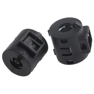 RS Pro Openable Ferrite Clamp, Aperture Diameter 8.1mm, JMLF Series, 23x19.5x23mm, for Cable EMI Suppression 123-2488