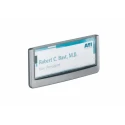 Durable White Out-of-door Plate, 149 x 52.5 mm, Wall Sign Holder, Anti-Scratch Window, Mounting Kit Included, 486037