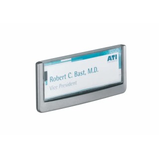 Durable White Out-of-door Plate, 149 x 52.5 mm, Wall Sign Holder, Anti-Scratch Window, Mounting Kit Included, 486037