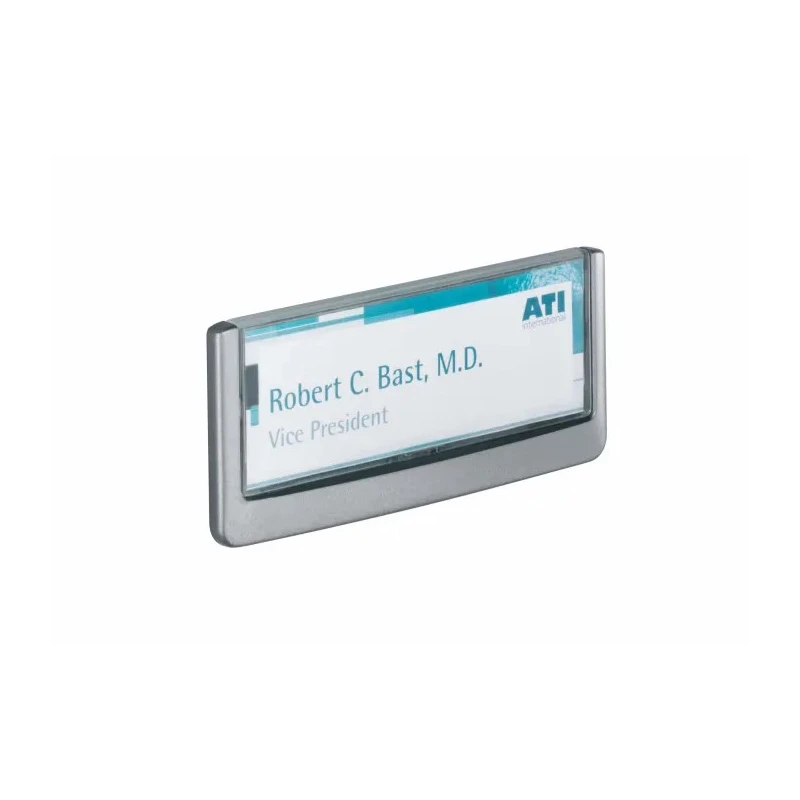 Durable White Out-of-door Plate, 149 x 52.5 mm, Wall Sign Holder, Anti-Scratch Window, Mounting Kit Included, 486037
