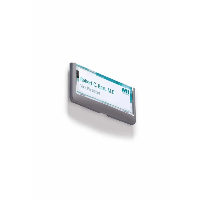 Durable White Out-of-door Plate, 149 x 52.5 mm, Wall Sign Holder, Anti-Scratch Window, Mounting Kit Included, 486037