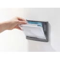 Durable White Out-of-door Plate, 149 x 52.5 mm, Wall Sign Holder, Anti-Scratch Window, Mounting Kit Included, 486037
