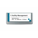 Durable White Out-of-door Plate, 149 x 52.5 mm, Wall Sign Holder, Anti-Scratch Window, Mounting Kit Included, 486037