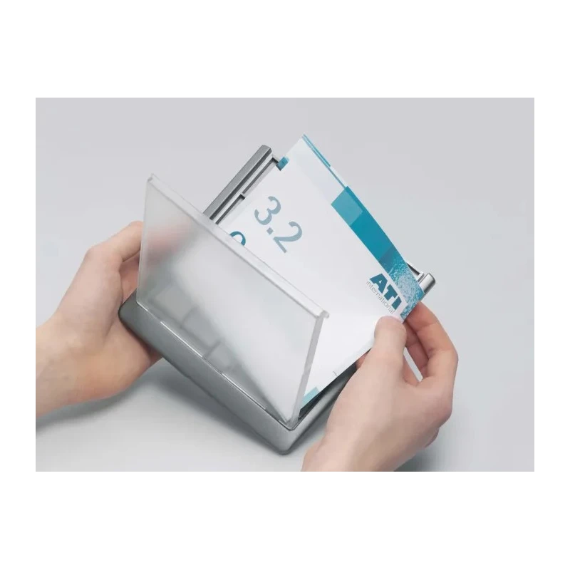 Durable White Out-of-door Plate, 149 x 52.5 mm, Wall Sign Holder, Anti-Scratch Window, Mounting Kit Included, 486037