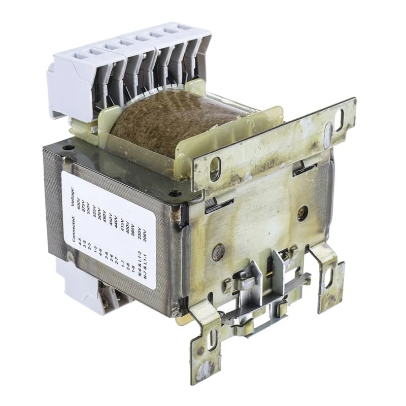 RS PRO DIN Rail Transformer 100 VA, 208–600 V AC Primary, 12 V/2 x 115 V AC Secondary, Universal Input, 123-2500