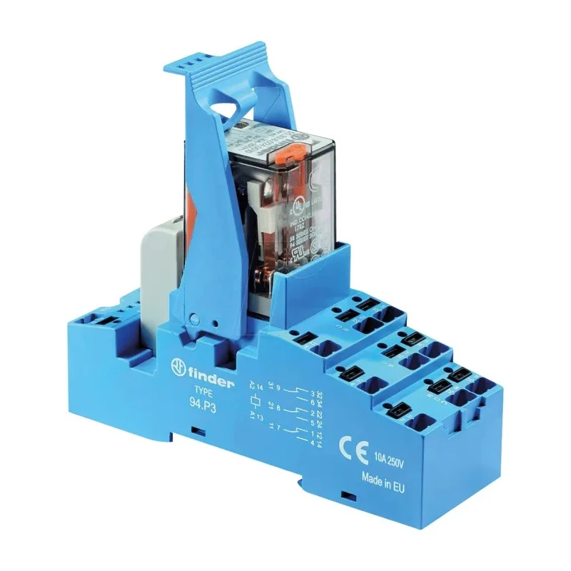 Finder 58 Series Interface Relay 3PDT DIN Rail Mount, 110V AC Coil, 12.5mA, Silver Alloy Contacts 58.P3.8.110.0060SMA