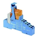 Finder Interface Relay DIN Rail 24V AC DPDT-2 CO, 46mA 48 Series 48.P5.8.024.0060SPA