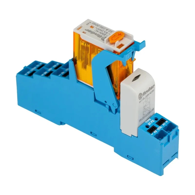 Finder 4C Series Interface Relay DIN Rail 230V AC Coil DPDT-2 CO 8A 4C.P2.8.230.0060SPA