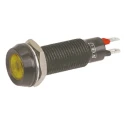 Marl Yellow Panel Mount Indicator 20mA Solder Tab, IP67, Recessed, 29mm Length 677-521-04