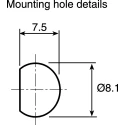 Marl Yellow Panel Mount Indicator 20mA Solder Tab, IP67, Recessed, 29mm Length 677-521-04