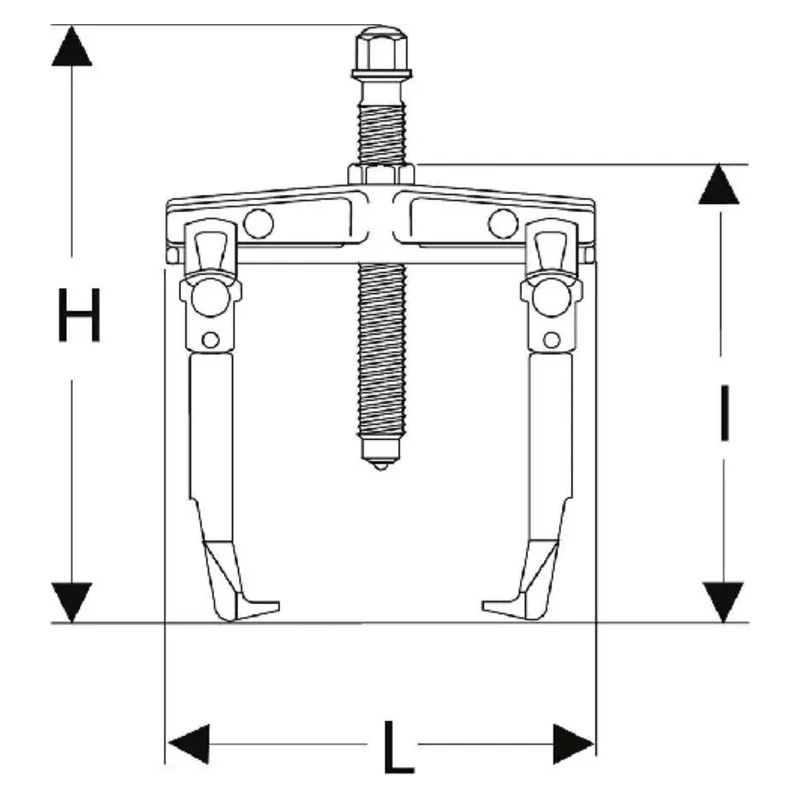 Facom Hydraulic Bearing Puller, 5 Ton Force, 1 Piece, Hydraulic Operation U.232-270