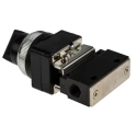 RS PRO Manual Pneumatic Control Valve MV Series, G 1/8 Port, 3/2 Function, 2 Position Selector Switch 235-1190