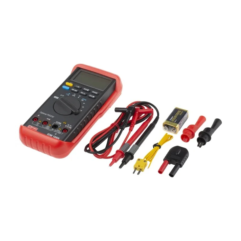 RS PRO Handheld True RMS Digital Multimeter IDM106N, 10A AC/DC, 1kV Volt Measurement, 400MHz Frequency