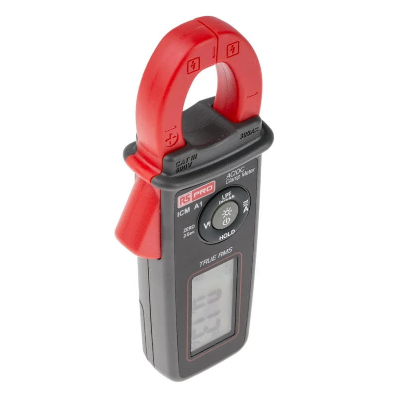 RS PRO Clamp Meter 300A 600V AC True RMS Non-Contact Voltage Detector ICMA1