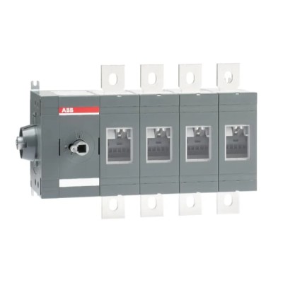 ABB 4-Pole Surface Mount Switch Disconnector, IP00, Lug Terminal, OT Series, 