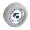 Interroll Skate Wheel 48mm Diameter, 16mm Width, 6.5mm Bore, Steel, Rubber Tyre 2202