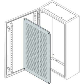 ABB Steel Mounting Plate SR2 Enclosure, Slotted, 800mm W x 1.2m L, Galvanized Finish TQ1280 TQ1280 SR