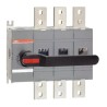 ABB 3-Pole Screw Mount Switch Disconnector, IP00/IP65, 1000V, OT Series 1SCA022860R6580 OT1600E03P