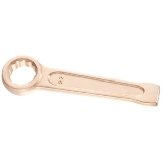 Facom Single Ended Non-Sparking Ring Spanner, 27 mm Size, 175 mm Length, Copper Beryllium Alloy 50.27SR