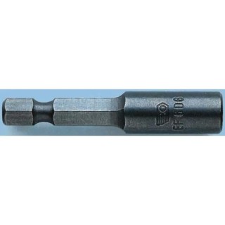 Facom Hex Bit Holder 1/4 Inch Drive, 13 mm Tip, Round Drive, 70mm Overall Length EF.6DM13L