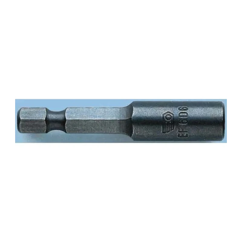 Facom Hex Bit Holder 1/4 Inch Drive, 13 mm Tip, Round Drive, 70mm Overall Length EF.6DM13L
